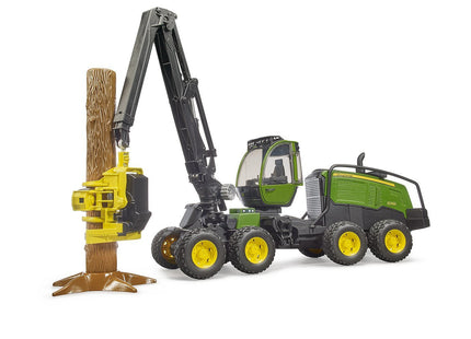 Cosechadora Brother John Deere 1270g,  (Verde/Negro, Incl. Tronco De Árbol)