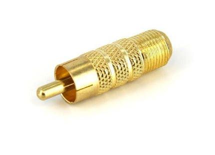 Adaptador Conversor Rca A      Cabl Coaxial Tipo F Macho A Hembra