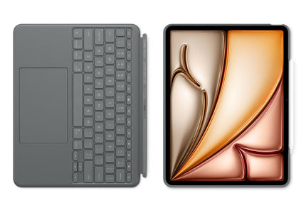 Logitech Combo Touch Caja De Teclado Y Folio Con Panel Táctil Luz Trasera Apple Smart Connector Azerty Francés Gris Oxford Para Apple 13-Inch Ipad Air (M2)