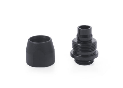 Boquilla De Rosca Alphacool Hf Tpv Metal - 12,7/7,6 Mm Recta - Negra, Conexión Negra