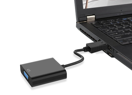 EAN 8054392610950 - Ewent EC1454 adaptador de cable de vídeo 0,15 m DisplayPort VGA (D-Sub) Negro imagen 2