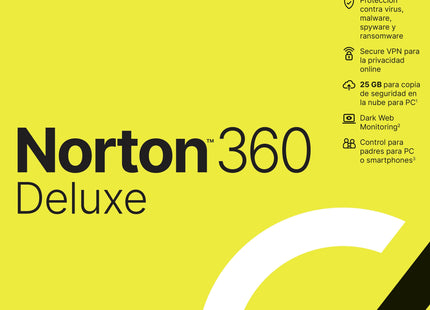 Norton 360 Deluxe 25gb Es 1 User 3 Device 12mo Exclusivo:3069   Attach