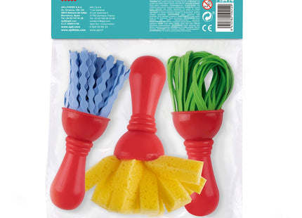 Apli Pinceles Paint&Fun Maxi Goma Eva Y Esponja Paint & Fun Bolsa De 3 C/Surtidos