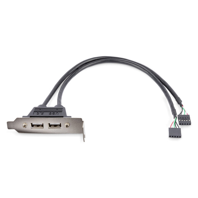 Startech Bracket Perfil Bajo 2puertos Usb 2.0