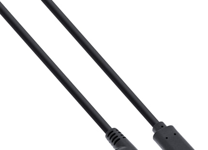 Cable Usb 3.2 Inline, Tipo C Macho En Ángulo A Hembra, Negro, 1 M