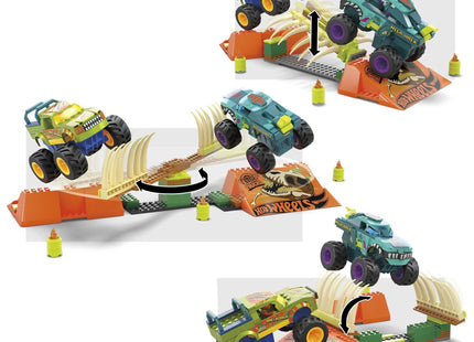 Mattel Mega Hot Wheels Monster Trucks Mega-Wrex Knochen Crash Stuntbahn Hkf89