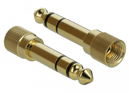 Delock Adaptador 6,35 Mm Estéreo Macho A 3,5 Mm Estéreo Hembra