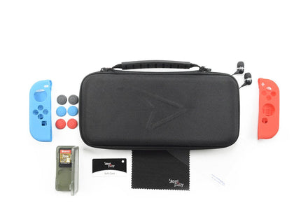 Kit De Transporte Y Protección Steelplay 11 En 1 + 2 Fundas Para Joypad Switch Gratis