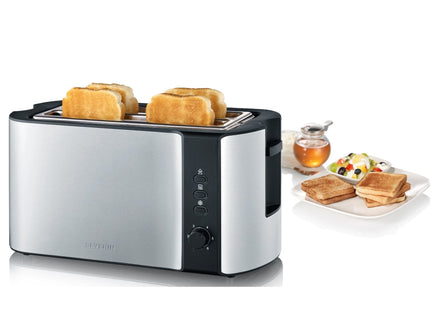 Tostadora Severin At 2590 2 Rebanada(S) 1400 W Negro, Plata