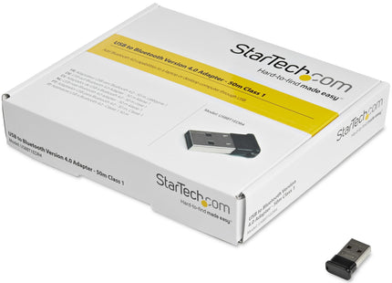 Startech Adaptador Usb 2.0 Bluetooth 4.0 Edr Negro  Usbbt1edr4