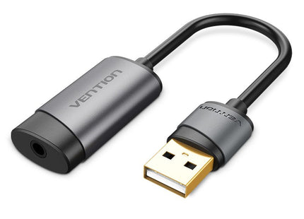 Tarjeta De Sonido Vention Cdjhb Usb Macho Jack 3.5 Hembra