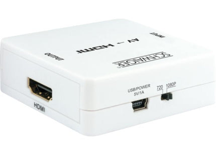 Schwaiger Hdmrca01 513 Conversor De Vídeo Con Escalador 1920 X 1080 Pixeles Av A Hdmi