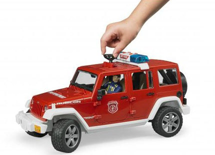 Bruder Jeep Wrangler Unlimitedrubicon Bomberos Con Muñeco 02528