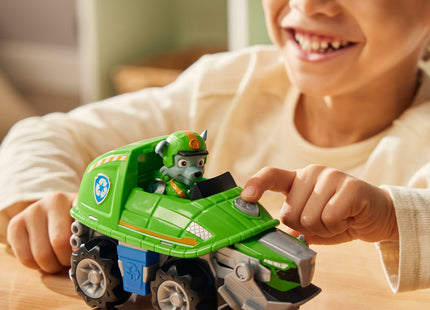 Spin Master Paw Patrol Jungle Pups - Vehículo De Tortuga Mordedora Con Vehículo De Juguete Con Figura Rocosa 6067763