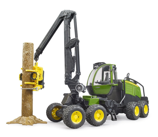 Cosechadora Brother John Deere 1270g,  (Verde/Negro, Incl. Tronco De Árbol)