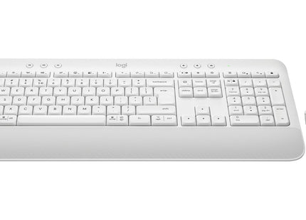 Teclado Ingles Logitech Signature Mk650 Ratón Incluido Rf Wireless + Bluetooth Qwerty Internacional De Ee.Uu. Blanco