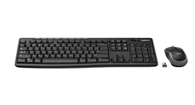 Teclado Italiano Logitech Wireless Combo Mk270 Ratón Incluido Usb Qwerty Negro