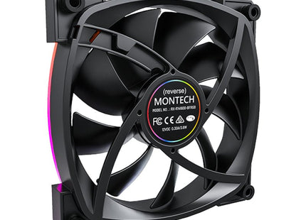Ventilador Montech Rx140 Pwm 140x140x25 Negro, 140 Mm Rx140 Pwm Black