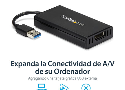 EAN 0065030858380 - StarTech.com USB32DP4K Adaptador gráfico USB 3840 x 2160 Pixeles Negro imagen 8