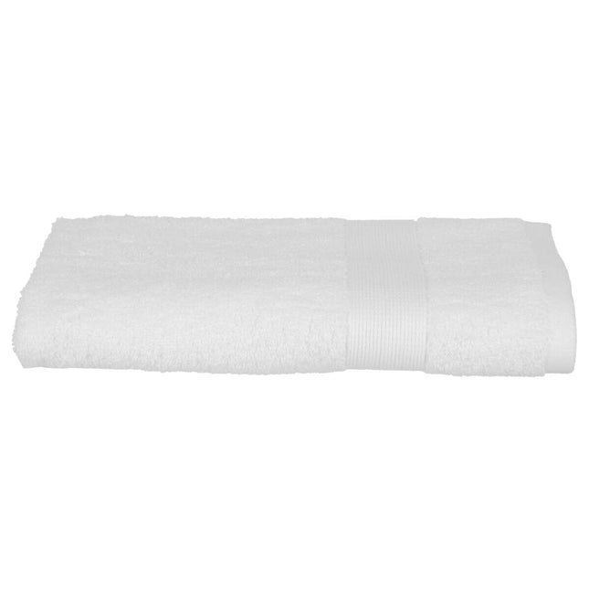Toalla De Rizo 450g Color Blanco 50x90cm