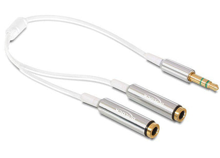 Delock Cable Audio Splitter Jack 3,5 Mm 3 Pin > 2x Jack Hembra 3,5 Mm 3 Pin