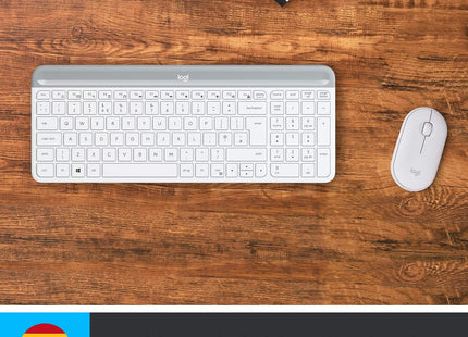 Teclado Español + Ratón Logitech MK470 Inalámbrico Blanco