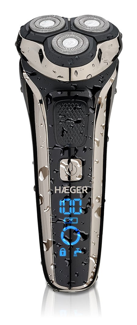 Haeger G-Man Ultra Máquina De Afeitar De Rotación Recortadora Negro