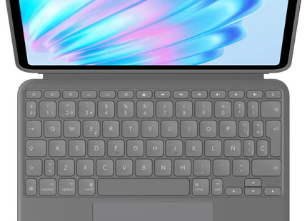 Logitech Combo Touch Caja De Teclado Y Folio Con Panel Táctil Luz Trasera Apple Smart Connector Qwerty Español Gris Oxford