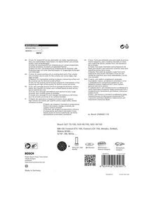 Placa De Soporte Universal Bosch Expert Con Orificios Múltiples, Dureza Media, Ø150 Mm, M8+5/16", Placa De Lijado (Negro, Para Lijadoras Excéntricas)