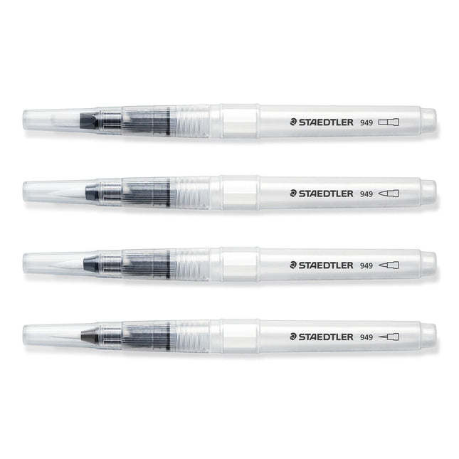 Staedtler Pinceles De Agua 949 Con Puntas Diferentes Blister -4ud-