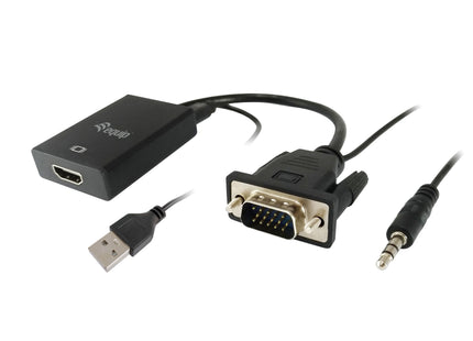 Equip Adaptador Vga Macho A Hdmi Hembra Con Audio Jack 3.5 119038