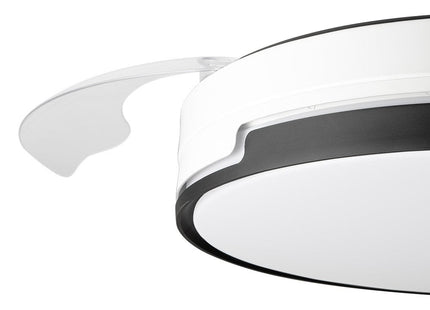 Orbegozo Cp 134105 Ventilador De Techo Elegance Eficiente Y Silencioso - Aspas Retractiles - Motor Dc - Luz Led - Mando