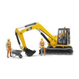 Bruder Mini Excavadora Cat Con Trabajador De La Construcción 02466
