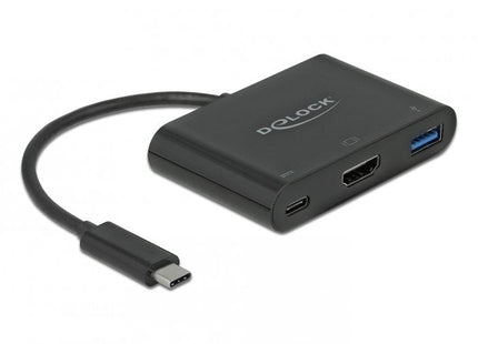 EAN 4043619640911 - DeLOCK 64091 base para portátil y replicador de puertos USB 3.2 Gen 1 (3.1 Gen 1) Type-C Negro imagen 1