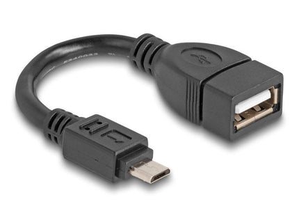 Delock Usb 2.0 Otg Cable Typ Micro-B Macho A Typ-A Hembra 11 Cm