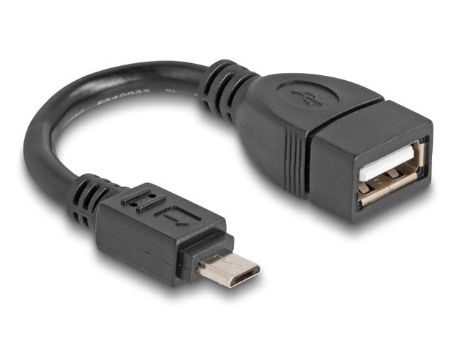 Delock Usb 2.0 Otg Cable Typ Micro-B Macho A Typ-A Hembra 11 Cm