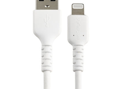 Startech.Com Cable Resistente Usb-A A Lightning De 15 Cm Blanco - Cable De Sincronización Y Carga Usb Tipo A A Lightning Con Fibra De Aramida Resistente - Certificado Mfi De Apple - Para Ipad/Iphone 12