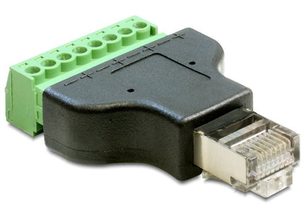 Delock Adaptador Rj45 Macho > Terminalblock 8 Pin 2-Teilig