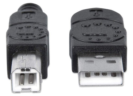 Manhattan Cable Usb B Impresora Usb 2.0, A Macho/ B Macho, 480 Mbps, 5 M, Negro