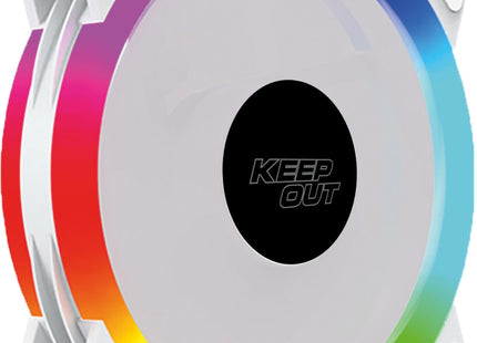 EAN 8435099534044 - KeepOut XFC-120SRW sistema de refrigeración para ordenador Carcasa del ordenador Ventilador 12 cm Negro imagen 1