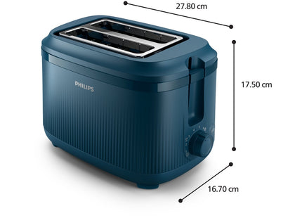 Tostadora Philips Serie 3000 2 Ranuras 900w Azul