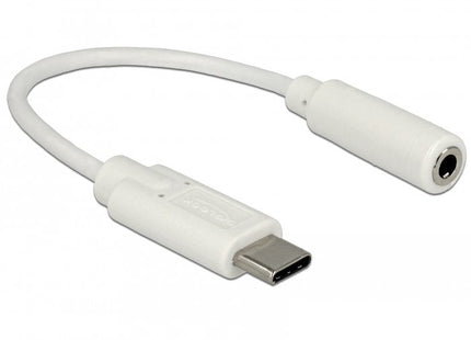 Delock Adaptador De Audio Usb Type-C Macho  Jack Estéreo Hembra 14 Cm