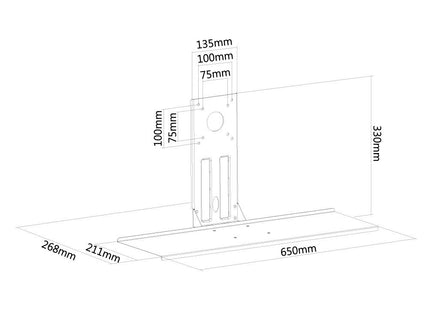EAN 8171371445966 - Neomounts KEYB-V200BLACK soporte para ordenador portátil Negro 81,3 cm (32") imagen 8