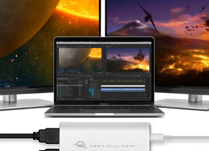 Adaptador Owc Thunderbolt 3 > Doble Hdmi 4k 26 Cm Owccadpdl2hdmi