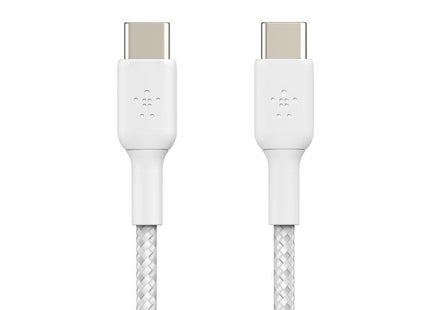 Belkin Geflochtenes Usb-C   Usb-C-Cable 0,15m, Weiss