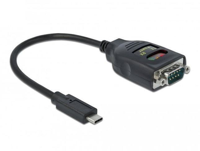 Delock Adaptador Usb Tipo-C A 1 X Seriell Rs-232 Db9 Mit 15 Kv Esd Schutz
