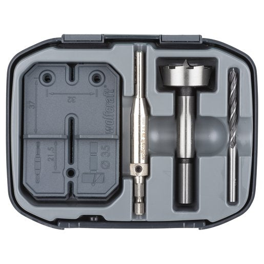 EAN 4006885465602 - wolfcraft GmbH 4656000 broca Fresa para bisagras 3 pieza(s) imagen 2