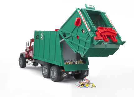 Bruder Mack Camión De Basura (Verde Rojo) 02812