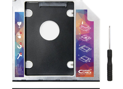 Nanocable Adaptador De Disco Duro De 7.0 Mm Para Unidad Optica De 9.5 Mm En Portatil