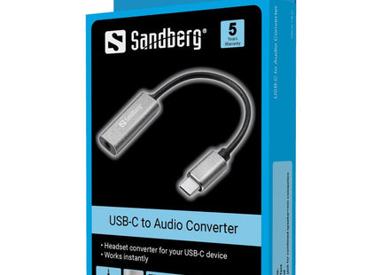 Adaptador De Audio Sandberg Usb-C